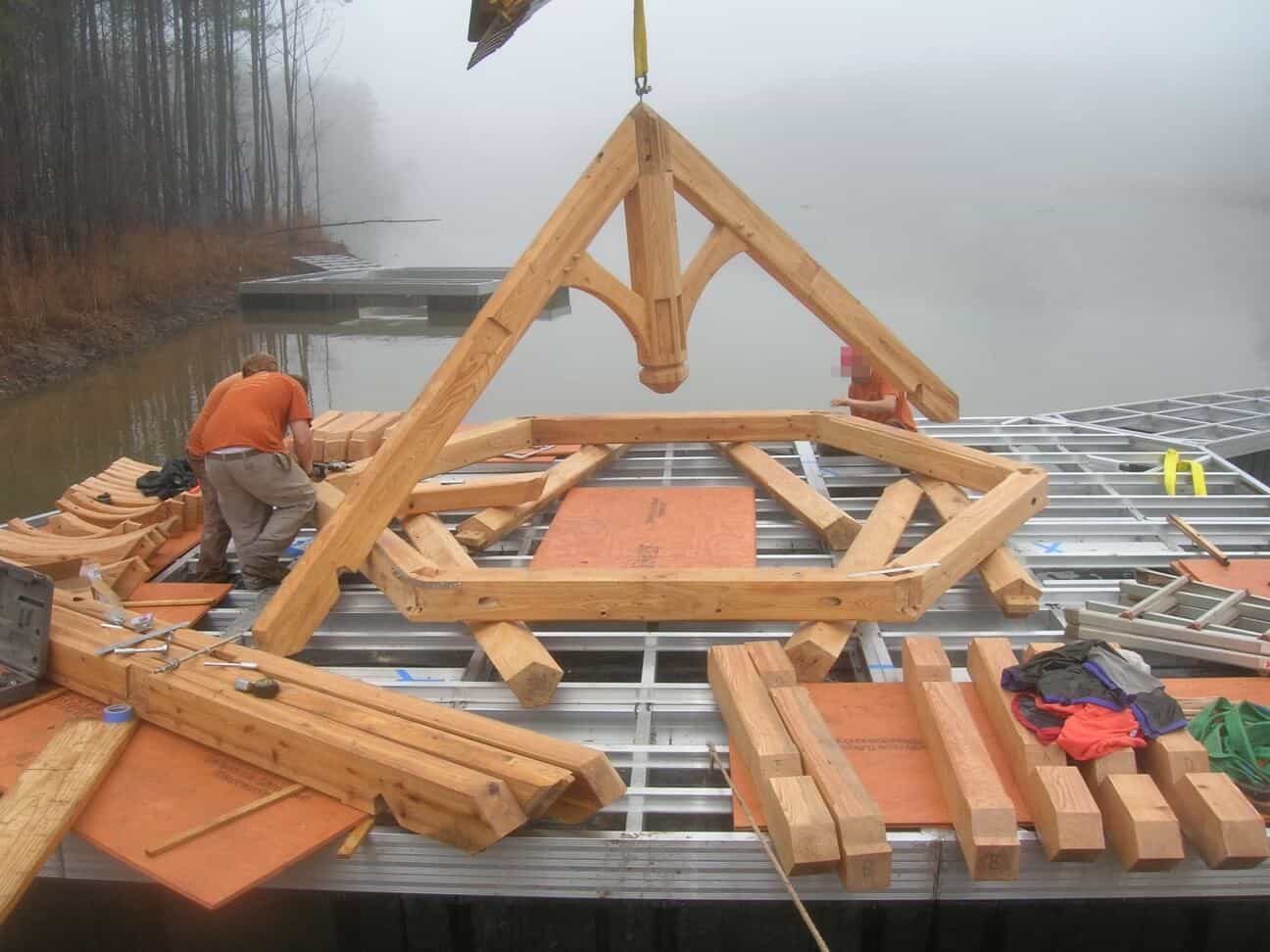 搭建一个欧式亭子过程凉亭是怎么建造的