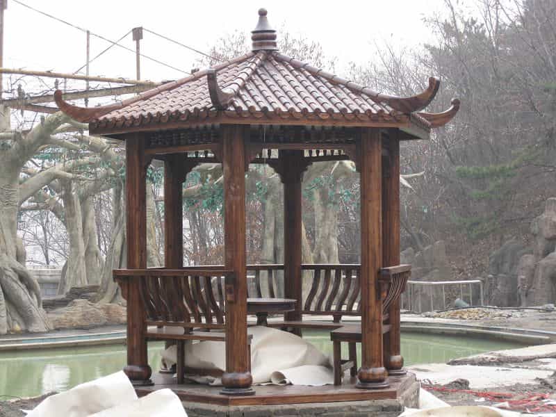防腐木亭子图片大全