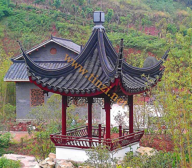 亭子,古建四角亭 亭子,古建四角亭